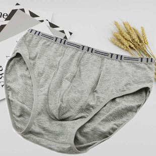 头底裤 男竹纤维纯棉吸汗透气青年短裤 衩 沺太郎全棉三角内裤 2条装