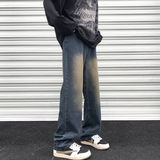 美式vibe潮牌牛仔裤男生秋款裤子休闲直筒宽松男士长裤N69-P45，男装牛仔裤，电商A318