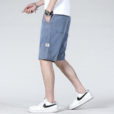 夏季莱赛尔天丝短裤男宽松大码直筒潮流休闲薄款五分裤1049-P36，商品下架区，电商A318