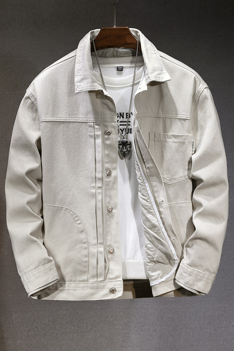 冬季加厚牛仔外套男潮牌宽松可拆卸夹克棉衣323加棉-P115,男装工装外套,电商A318