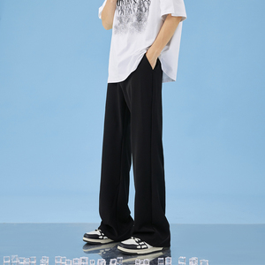 微喇叭西装裤男款夏季冰丝裤子高级感西裤垂坠感休闲长裤K29-P40图片