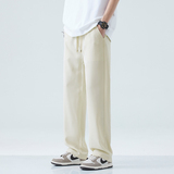 新款冰丝运动休闲裤男士夏薄款宽松直筒垂感长裤子3103-P30，男装休闲裤，电商A318