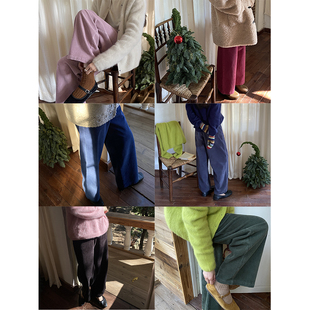 棉灯芯绒直筒九分裤 进口木棉 回馈款 雏菊BellisPerennis2025AW