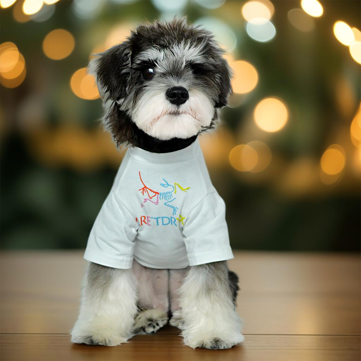 狗衣服中大型犬雪纳瑞泰迪比熊可卡柴犬边牧衣服居家外出纯棉短袖