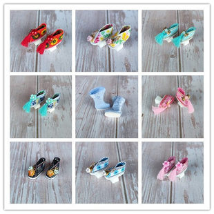 古装可儿娃娃花盆底鞋东方韵心怡小布丽佳叶罗丽OB24女兵人鞋子