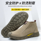 防砸钢包头防刺穿轻便透气软底安全防护工作鞋 高帮劳保鞋 男女新款