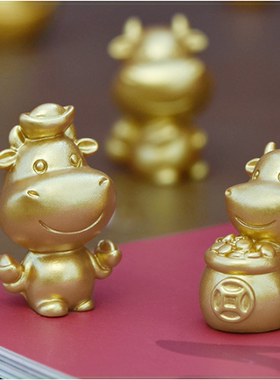 生肖树脂小动物新年汽车桌面装饰