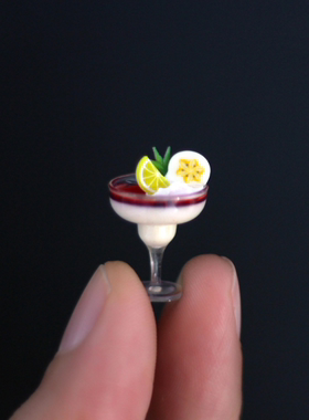 配件场景迷你酸奶雪糕杯微缩模型