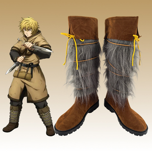 海盗战记青年托尔芬冰海战记 cos鞋cosplay来图定制鞋靴