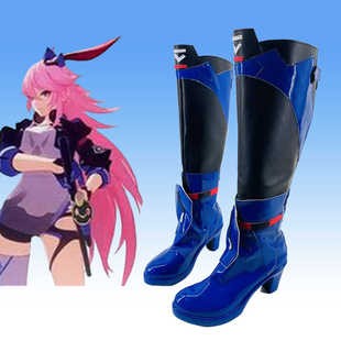 cosplay八重樱勿忘御神装cos鞋手工来图定制二次元动漫展鞋靴