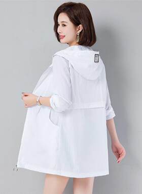 中长款防晒服女外套薄款2