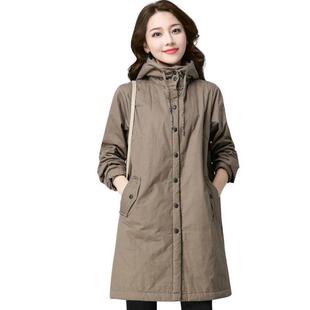 薄款棉袄女2026春秋季新款外套女冬棉服中年女士大码中长款棉衣秋