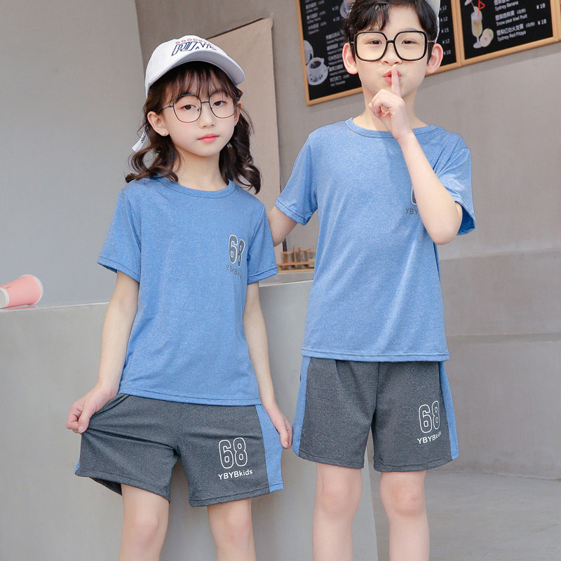 children motion suit summer Boy girl boy Child Summer wear football Basketball train Quick drying shortsin the Children/Baby/Family fitted , Set  category - from Buy2taobao.com to provide professional Taobao agent buy service