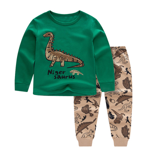 男孩纯棉男童女童宝宝打底保暖内衣全棉线衣线裤 儿童秋衣秋裤 套装