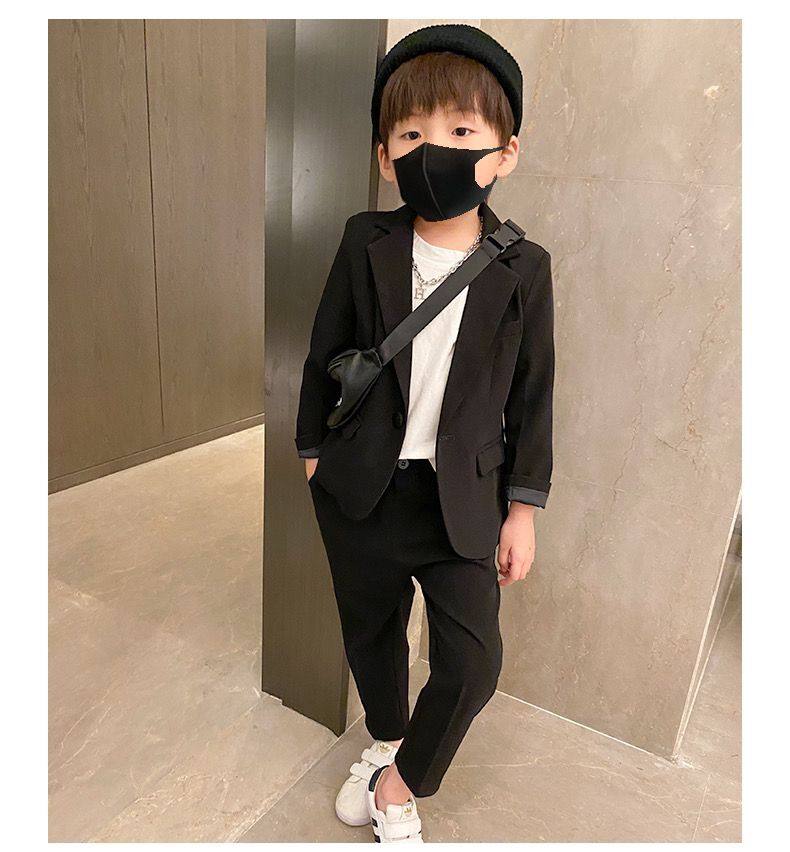남학생 정장 가을 멋쟁이 캐주얼 아동복 영국 꽃 파는 아가씨 결혼식 옷 호스트 공연 의상