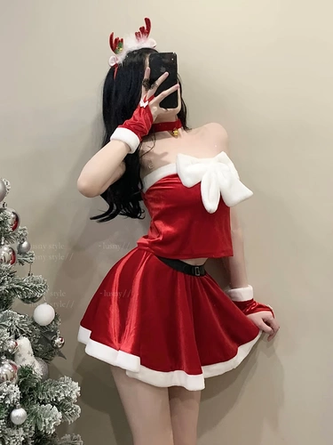 Дядя Лу: Dingdang Hope *Рождественская женская одежда чистая и сексуальная костюма для горничной, сексуальная костюм