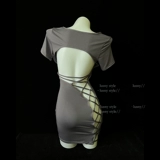 Сексуальное нижнее белье, эластичное платье, пижама, в обтяжку, большой размер, с акцентом на бедрах