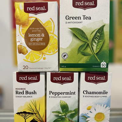 新西兰超市直邮Red Seal红印养生茶包水果覆盆子血橙养颜盒装