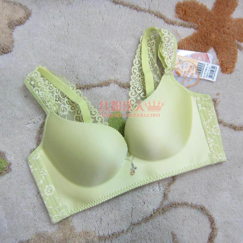 名韩内衣329厚杯 339薄 美背无钢圈一片式聚拢无痕安摩杯女文胸