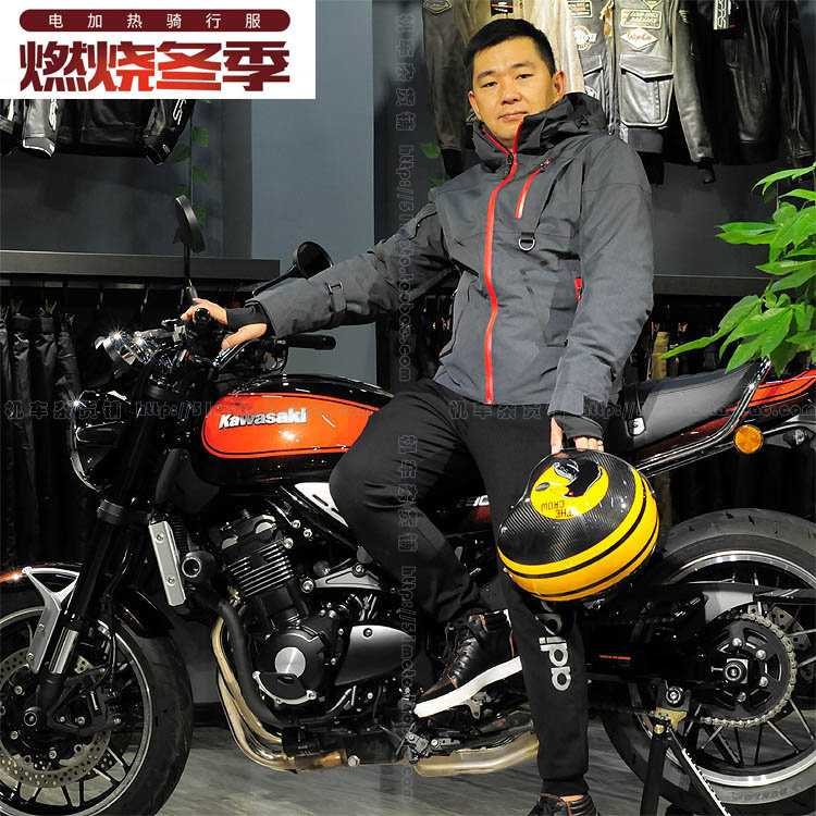 SBK摩托车骑行服冬季电加热防水保暖赛车服男机车棉服防摔骑士服