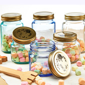 玻璃密封罐储物罐玻璃四季 罐蜂蜜罐果酱瓶茶叶罐防潮收纳瓶子家用