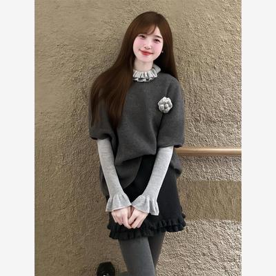 2025新款小香风灰色连衣