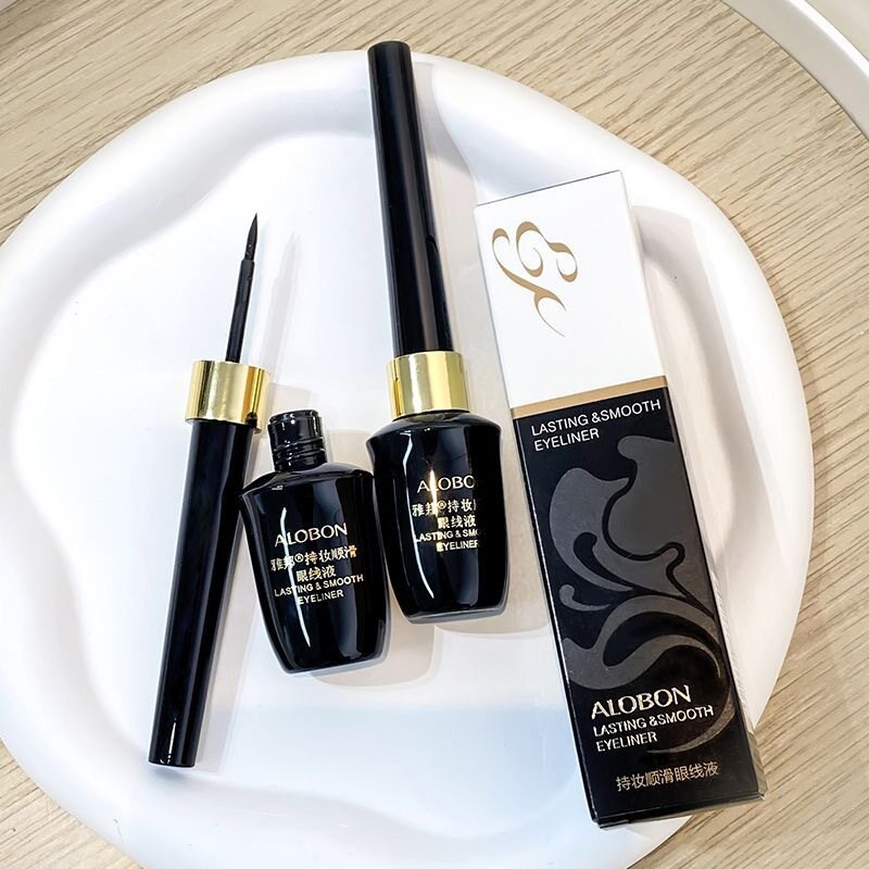 彩妆ALOBON雅邦持妆顺滑眼线液速干防水防汗持久洗不掉不晕染硬头