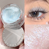 shaqinuo银河碎钻咖喱眼影 啫喱眼影单色细闪眼影盘一盘