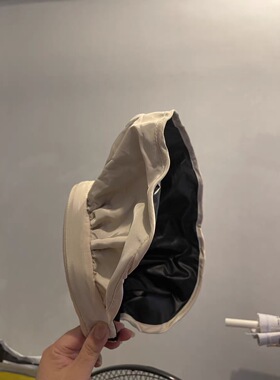 防晒帽女夏季防紫外线黑胶遮阳帽空顶户外贝壳帽大檐遮脸太阳帽