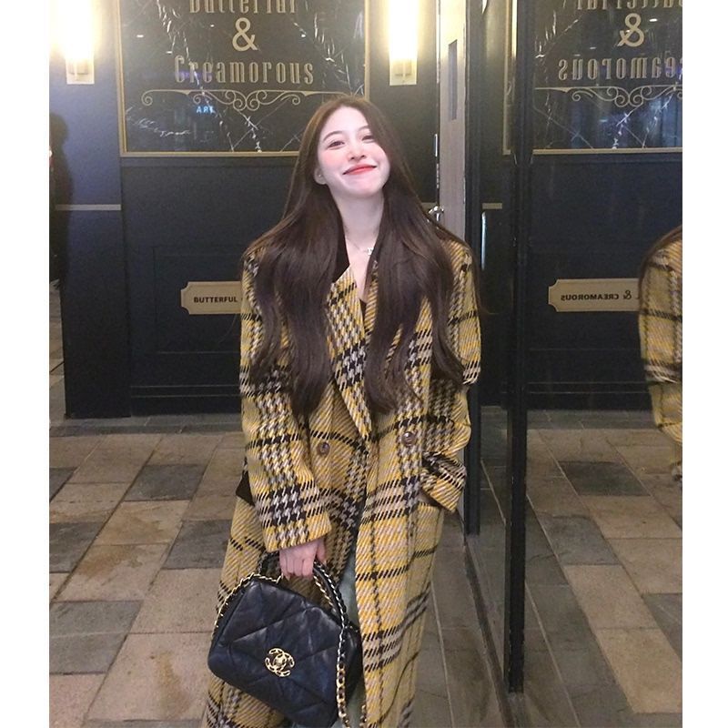 呢子大衣女2025秋冬新款美拉德韩系小个子赫本风气质加厚毛呢外套