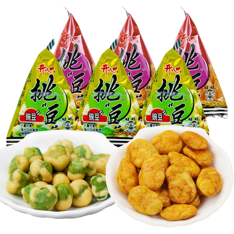 旺旺挑豆豌豆坚果炒货酥脆青豌豆办公室食品小吃熟制豌豆追剧食品