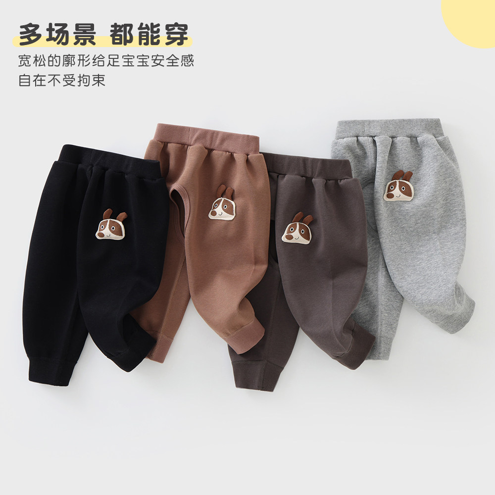 婴品佳男婴春秋开裆外穿学尿裤