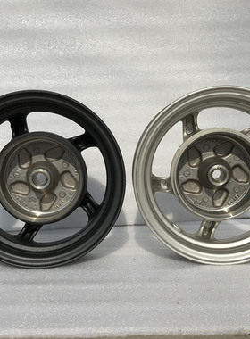 适用新大洲本田魔戟SDH125T-28-29-33-35迪奥DIO后钢圈轮毂银黑色