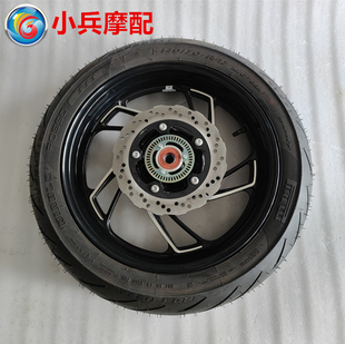 适用铃木DR300摩托车后轮总成后钢圈轮毂140/70-17轮胎带刹车盘