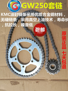 适用铃木跑车骊驰GW250 GW250F GW250S 套链链轮链盘链条大小飞