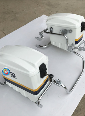 适用铃木骊驰GW250J GW250S GW250F边箱侧箱行李箱带边箱架 白色