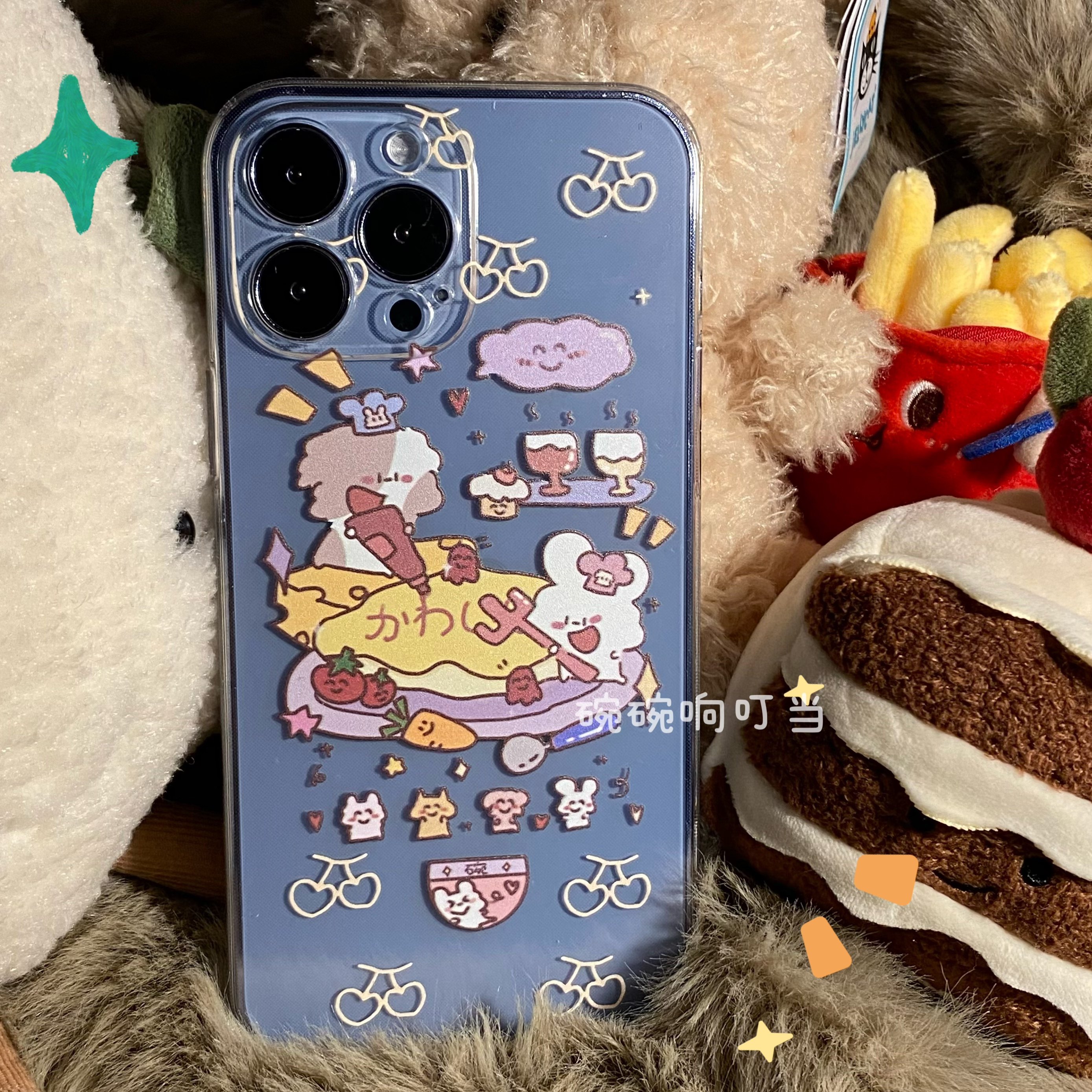 碗碗响叮当^原创蛋包饭透明情侣米白色黑色可爱手机壳适用于华为苹果17华为小米,3C数码配件,手机保护套/壳,淘宝优惠券,粉丝福利购,淘宝优惠卷