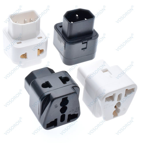 UPS/服务器PDU专用转换插头一分二国标品字C14转换器插座WDI-320