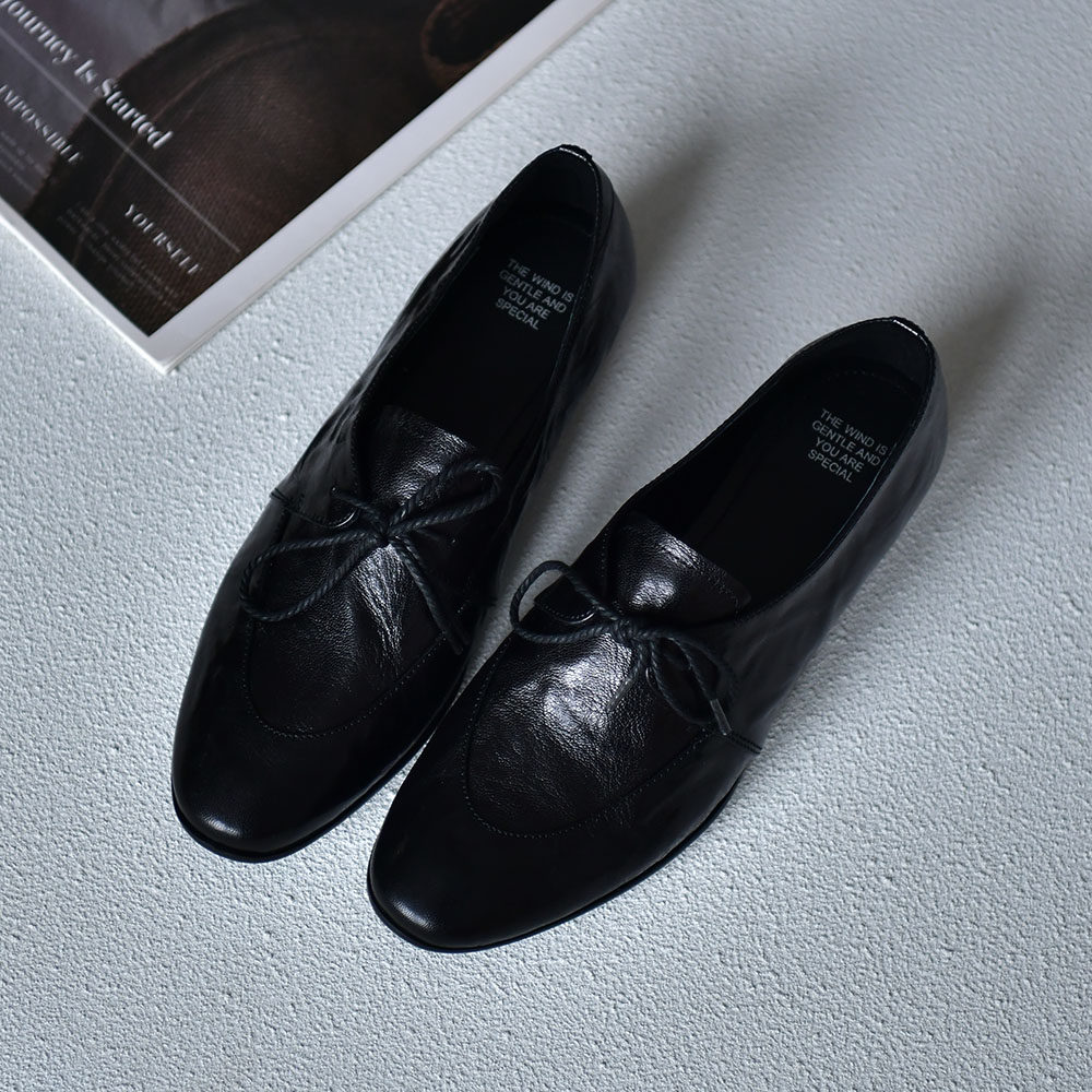 皮厚先生 百搭头层羊皮圆头深口单鞋女中粗跟系带舒适真皮26春季,女鞋,深口单鞋,淘宝优惠券,粉丝福利购,淘宝优惠卷