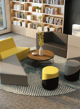 创意休闲接待沙发茶几组合简约商场培训机构前台大厅办公室休息区