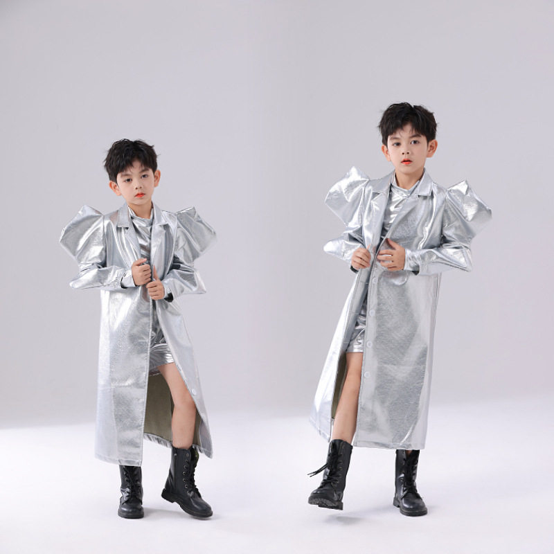 男童银色太阳之子服礼服潮服