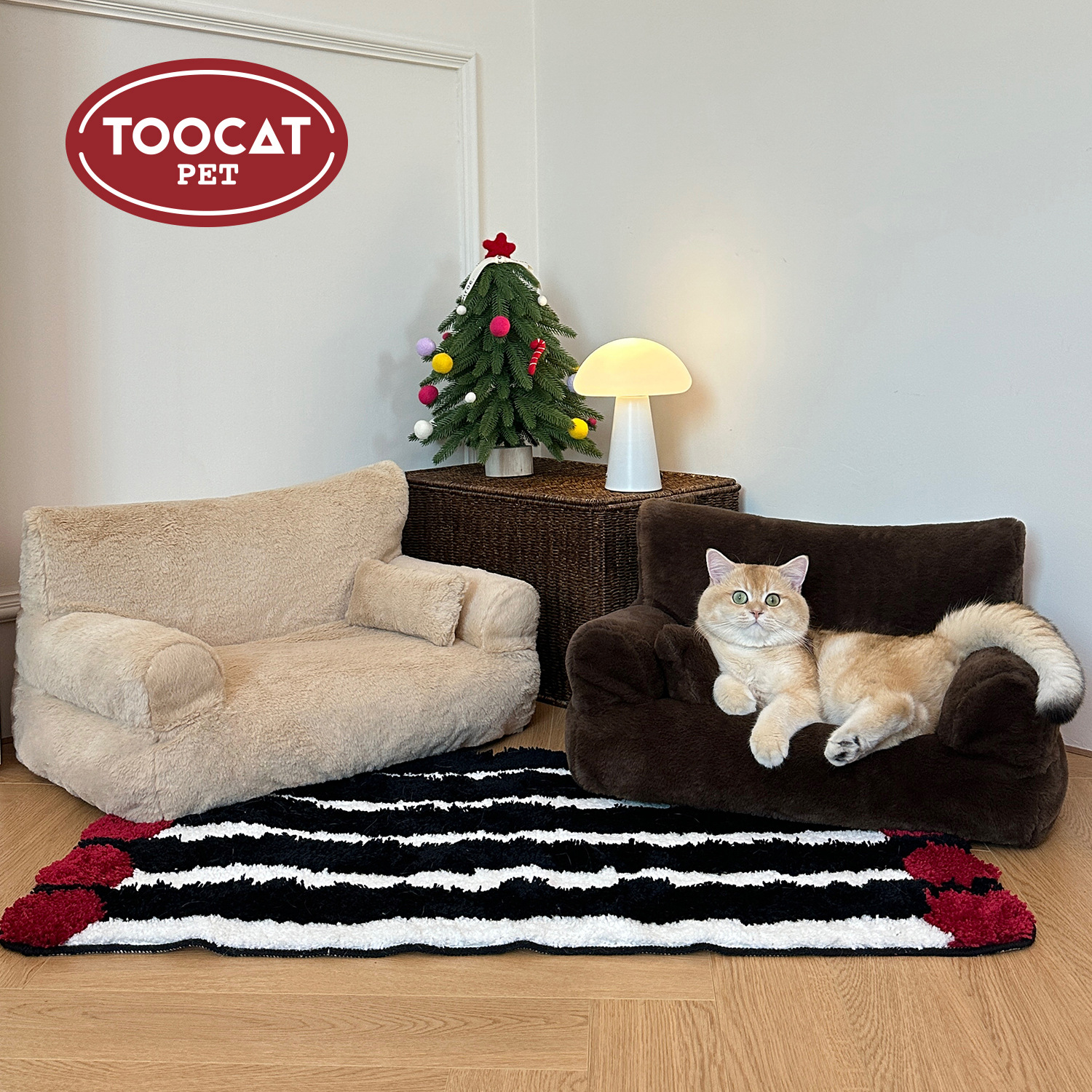 TOOCAT猫咪宠物沙发床秋冬床垫子