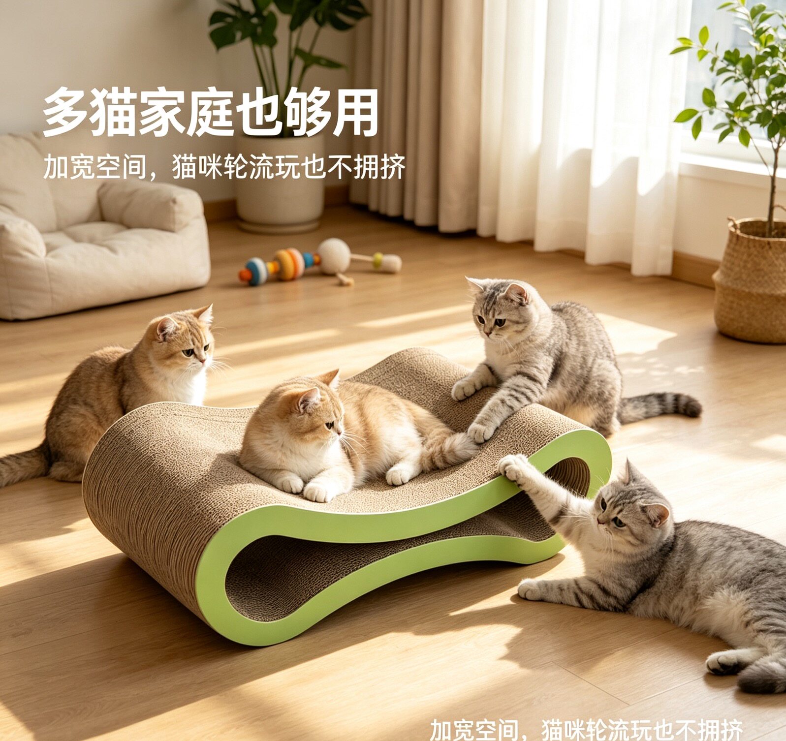 正版:petfusion八字猫抓板 模切bb楞 45宽 无logo 德邦送货上门