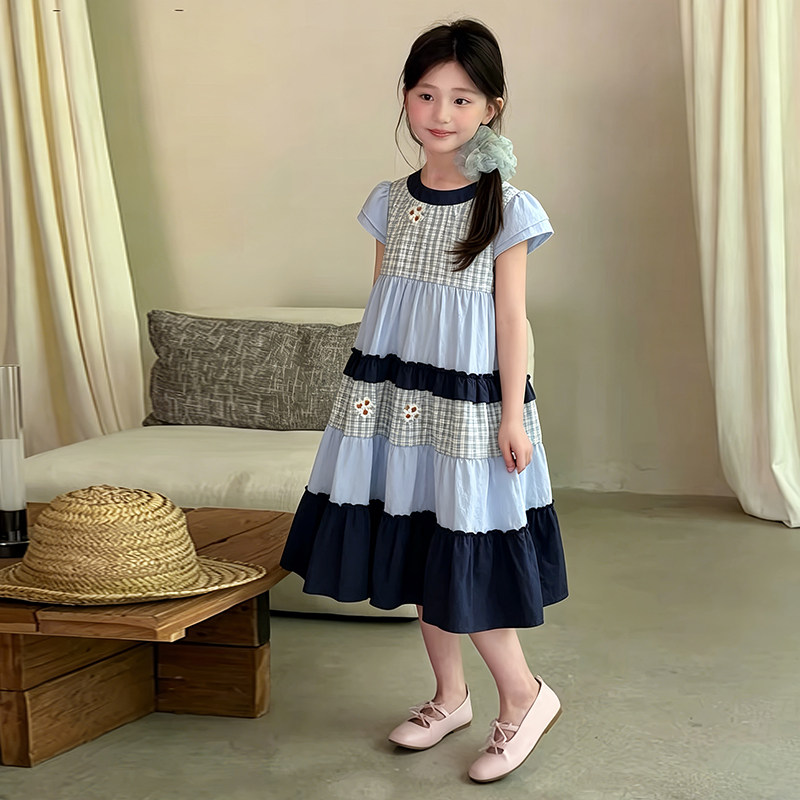 女童夏季连衣裙2026新款中大童初中生洋气时髦公主裙儿童夏装裙子图片