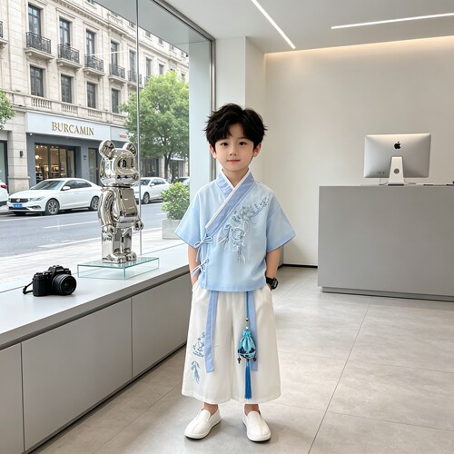 汉服男童中国风2026新款演出服