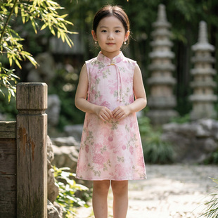 儿童裙子超好看夏季 小女孩旗袍裙高级 2026新款 女童汉服连衣裙夏装