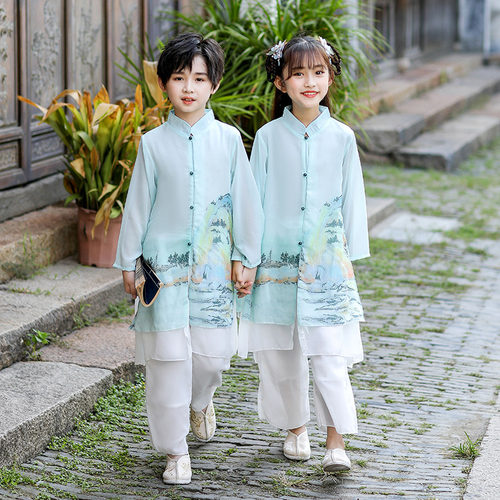 儿童汉服男女童中国风古风合唱服