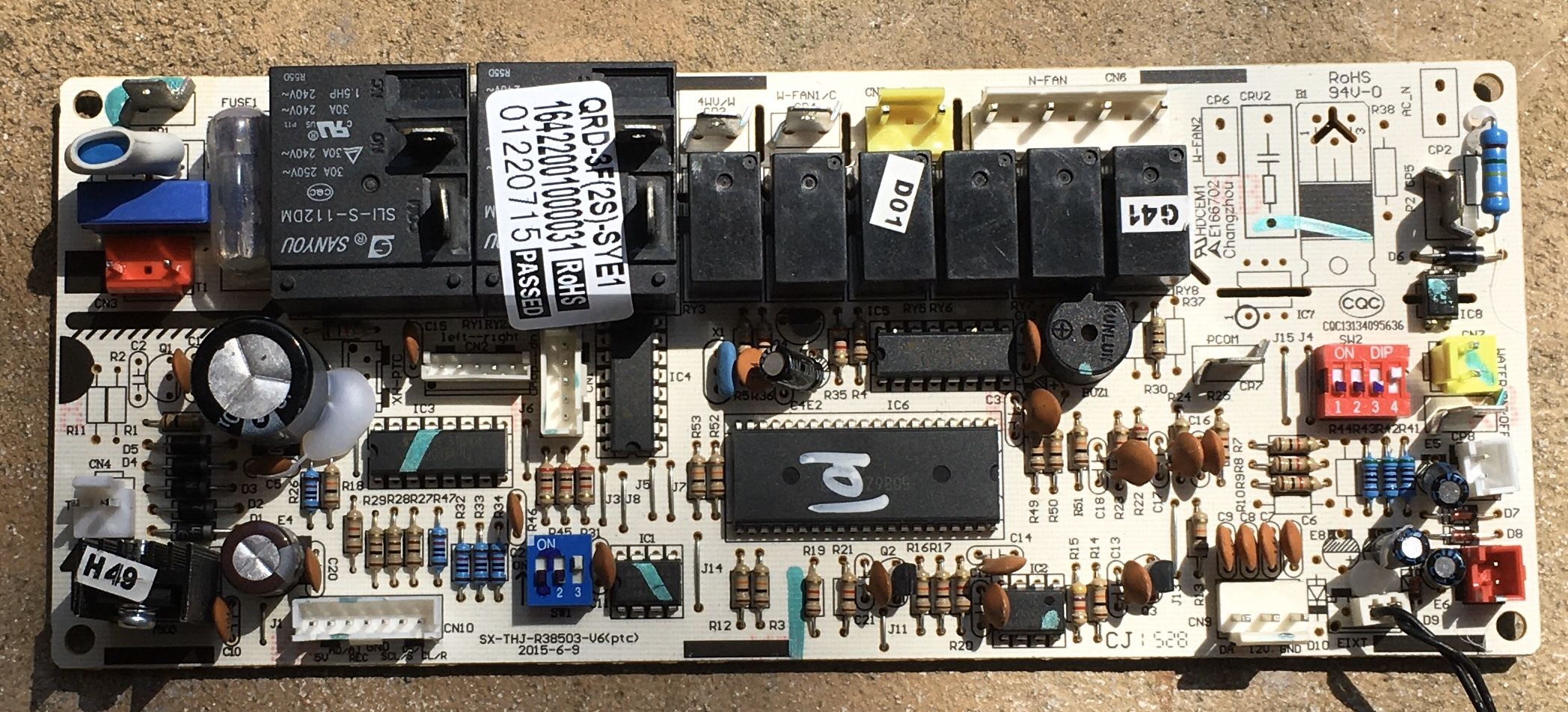 奥克斯gr-1200w SX-THJ-R38503-V6 QRD-SN3F(2S)-SYE1