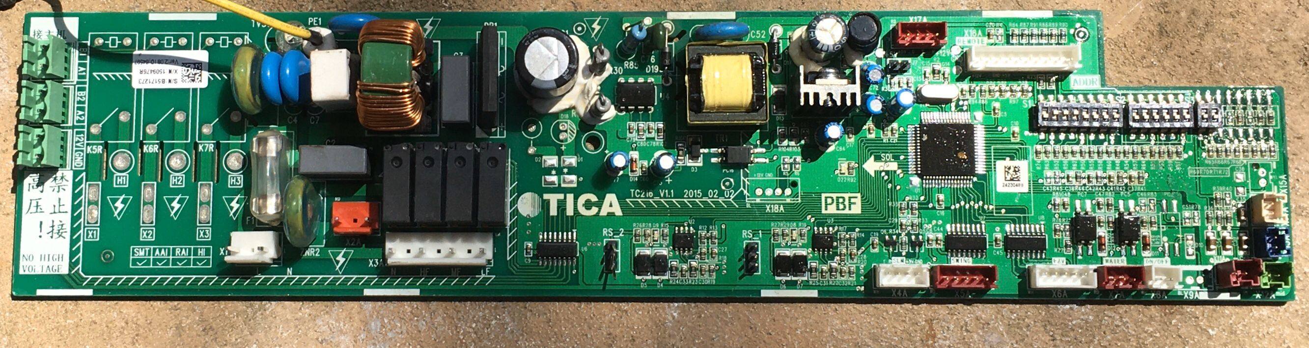 天加 一拖二 天花机电脑板TC216_V1.3 主板 B5171273 17040812R