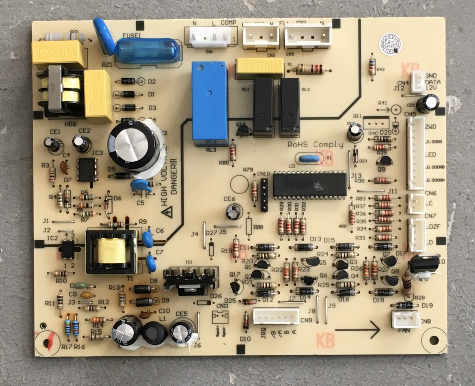 伊莱克斯冰箱主板EHC3507WA